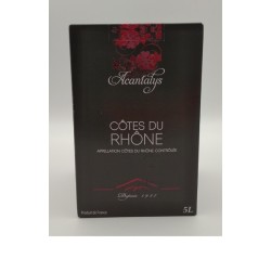 Les Vignerons De Tavel - Cotes Du Rhone Rouge Acantalys Bib 5 Litres | Red Wine