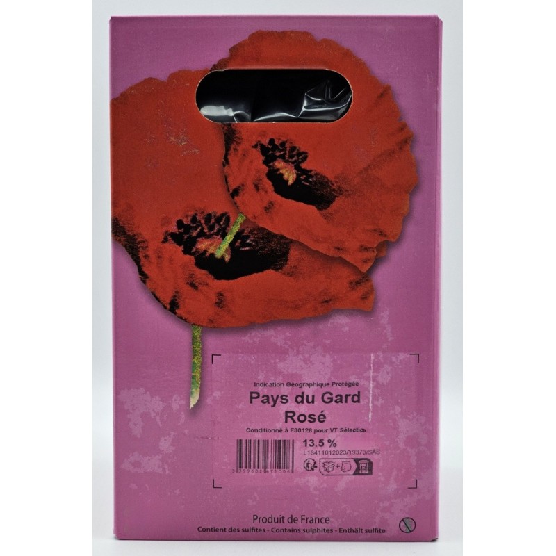 Les Vignerons De Tavel - Igp Du Gard Rose Bib 5 Litres | rosé wine