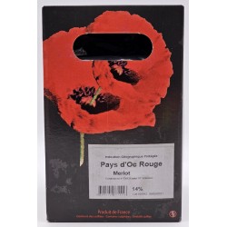 Les Vignerons De Tavel - Igp Pays D'oc Merlot Rouge Bib 5 Litres | Red Wine